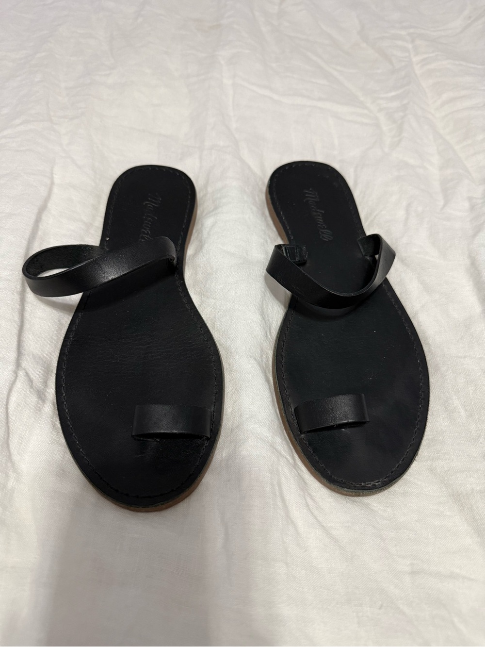 Madewell Women’s Black Sandals Leather Size 7.5M